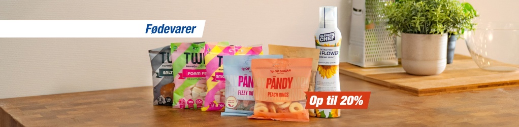 Fdevarer - Op til 20%